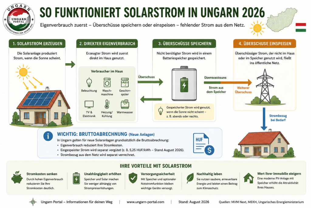 So funktioniert Solarstrom in Ungarn